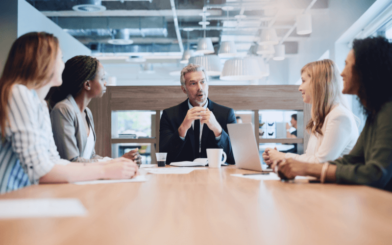 Company leadership meeting