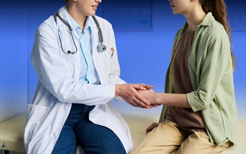 get-health-plans Healthcare worker looking at master medical plan document
